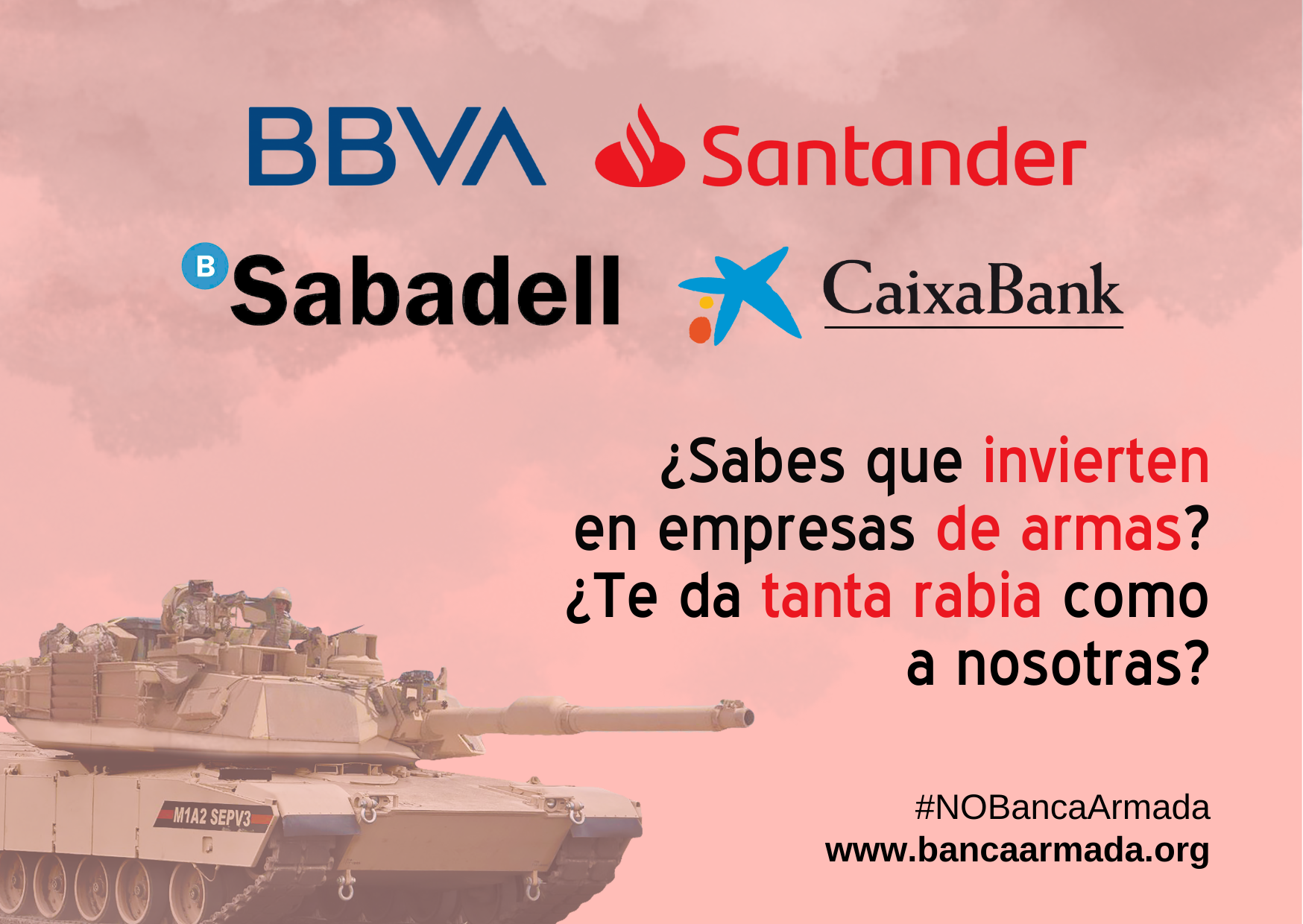 Campaña Banca Armada en las juntas de accionistas 2025